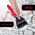 thumbnail image 3 of SCRUBIT Compact Ice Scraper Tool Foam Grip Snow Scraper for Car Windshield, Red, 3 of 7