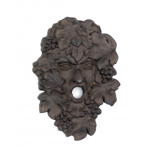 Iron Hanging Grapes Wine God Wall Decor Garden Plaque