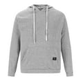 thumbnail image 4 of Cotton Hoodies For Men Mens Hoodies Men's Casual Hoodies Sweatshirts Fashion Long Sleeve Drawstring Fleece Pullover Hoodie with Pockets, 4 of 9