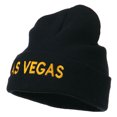 thumbnail image 2 of Las Vegas Embroidered Long Beanie - Navy OSFM, 2 of 5