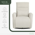 thumbnail image 3 of Evolur Slylas Manual Recline Glider, Light Sand, 3 of 13