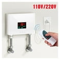 thumbnail image 3 of Instant Water Heater Bathroom Kitchen Wall Mounted Electric Water Heater LCD Temperature Display With Remote Control ,Security Protection Design, 3 of 6