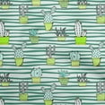 thumbnail image 1 of oneOone Rayon Teal Green Fabric Cactus Sewing Fabric By The Yard Printed Diy Clothing Sewing Supplies 56 Inch Wide, 1 of 8