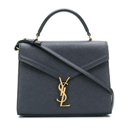 Saint Laurent YSL Smog Gray Monogram Medium Cassandra Leather Handbag 578000