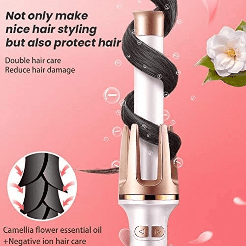 2025 latest Automatic Curling Iron Rotating Hair Curler Electric Ceramic Curling Iron Roller for Lazy Fast Heating Auto Hair Styling Tools