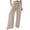 Beige 1, variant on Women Palazzo Pants Summer Boho Wide Leg High Waist Casual Lounge Pants