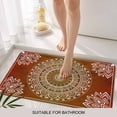 thumbnail image 3 of Orange Boho Door Mat&nbsp;Indoor Outdoor Entrance,Non Slip Small Rug for Kitchen Bathroom Entryway Rug,Country Vintage Ethnic Abstract Geometric Washable Doormat Floor Mat 18x30 Inch, 3 of 8