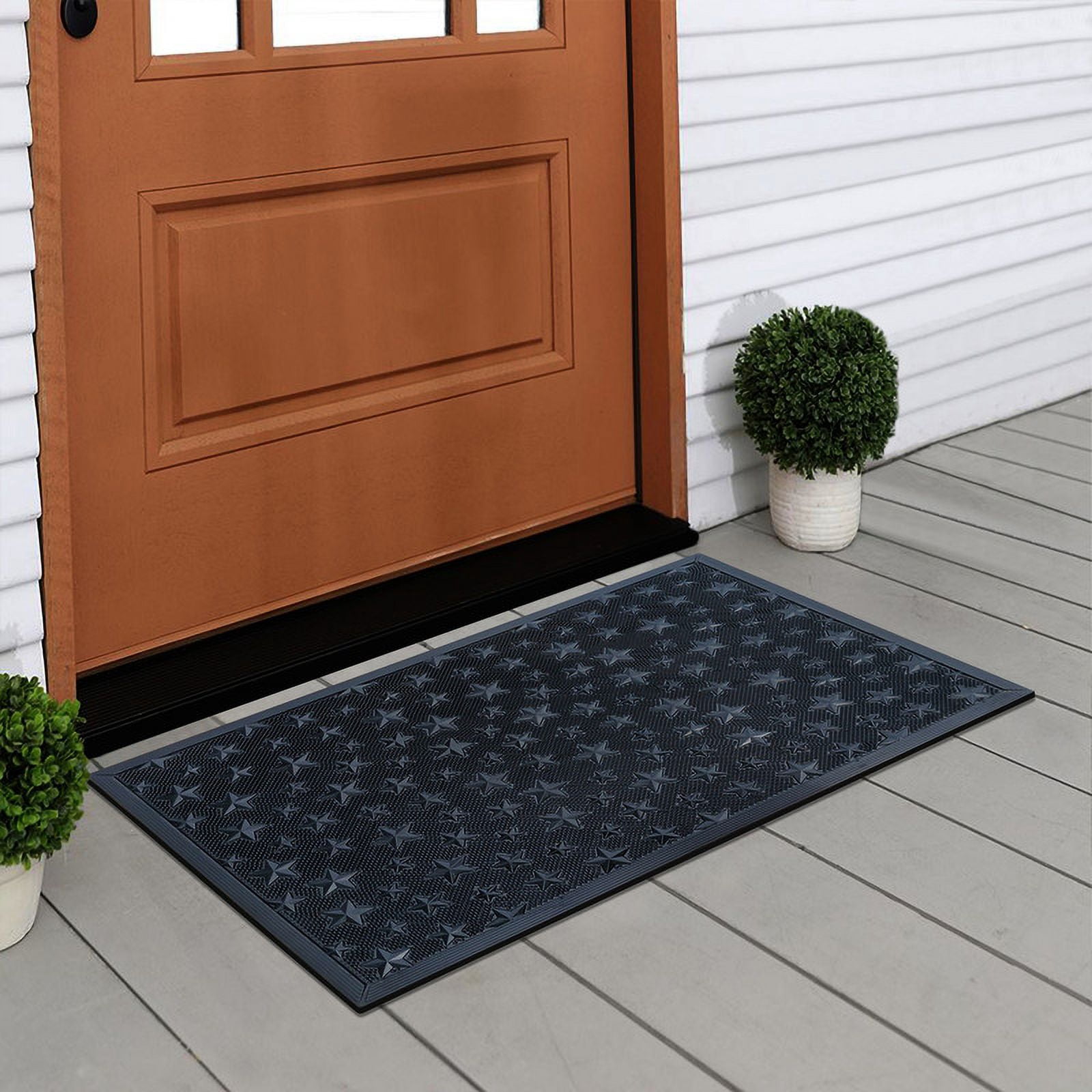 A1 Home Collections Rubber Pin Welcome Door Mats 24"x36" Welcome Doormat for Outdoor Entrance
