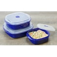 thumbnail image 4 of (4 pack) Calypso Basics, Microwave Cookware/ Storage Set, Indigo, 4 of 5