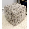 thumbnail image 4 of Pasargad Home Grandcanyon 17" Contemporary Cotton Pouf Ottoman in Multi-Color, 4 of 5