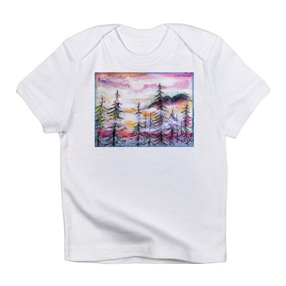 CafePress - Misty Mountains, Art, Infant T Shirt - Infant T-Shirt