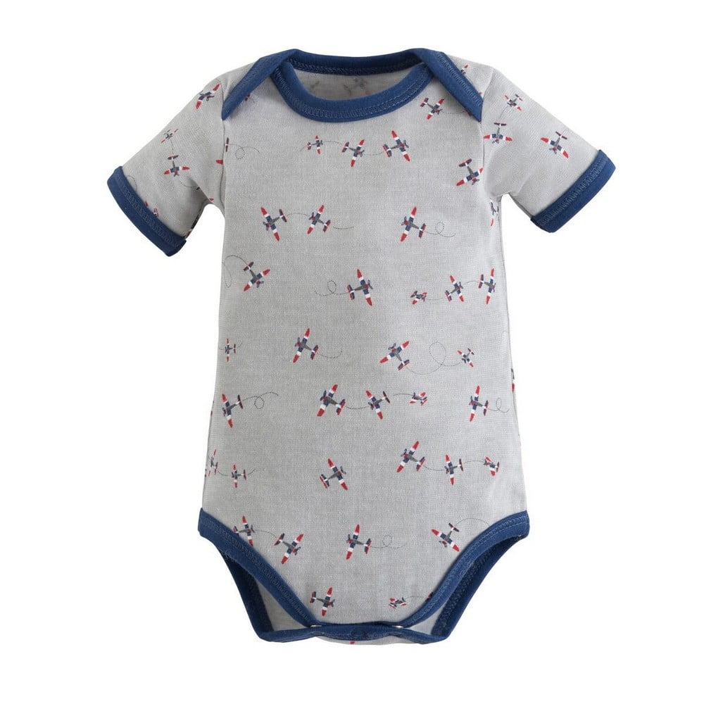 Baby Short-Sleeve Organic Egyptian Cotton Bodysuit