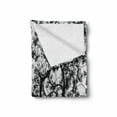 thumbnail image 2 of Forest Soft Flannel Fleece Throw Blanket, Forest Tree Branches Modern Design Spooky Horror Movie Themed Artwork Print, Cozy Plush for Indoor and Outdoor Use, 50" x 70", Black and White, by Ambesonne, 2 of 6