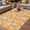 Yellow, variant on Spring Botanical Outdoor Rug for Patio/Deck/Porch, Non-Slip Large Area Rug 4 x 6 Ft, Watercolor Floral Flowers Botanical Yellow Indoor Outdoor Rugs Washable Area Rugs, Camping Rug Carpet Runner