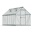 thumbnail image 3 of Palram - Canopia Mythos 6' x 14' Polycarbonate/Aluminum Walk-In Greenhouse – Silver - with Two Roof Vents, 3 of 10