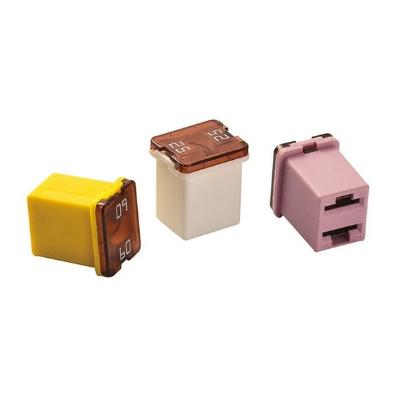Phyun 20PCS Mini Square Fuse 20a 30a 40a 50a 60a Amp Automotive Car Fuse with Plastic Box Assortment Auto Fuse