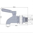 thumbnail image 5 of BUYISI Robinet de Distributeur de Boissons 12Mm/16Mm Remplacement de Robinet de Boisson Froide 16Mm, 5 of 5