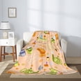 thumbnail image 2 of Throw Blanket for Couch Sofa and Bed, Scandinavian Style Hygge Super Soft Plush Throw Blanket, Fuzzy Cuteness Comfy Warm Washable Flannel Blanket & Throws for All Season, 2 of 5