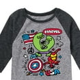 thumbnail image 3 of Marvel The Avengers - USA Sketch - Toddler And Youth Raglan, 3 of 4