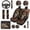Deer Camo Forest, variant on XYZCANDO Deer Camo Forest 14 Pack Car Seat Covers Full Set Steering Wheel Cover Auto Center Console Pad Seat Belt Pads Headrest Covers for Most Cars SUVs Sedans