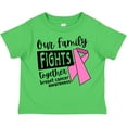 thumbnail image 3 of Inktastic Our Family Fights Together Breast Cancer Awareness Boys or Girls Toddler T-Shirt, 3 of 5