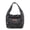 Black, variant on Lightweight Denim Drawstring Bucket Bag for Women, Casual Shoulder Crossbody Purse with Fixed Length Strap, Main Compartment Only