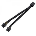 thumbnail image 2 of 8 Pin PCI-E To 2 PCI-E 8 Pin (6 Pin + 2 Pin) Power Cable, Splitter PCI Express Graphics Card Connector PC Power Cable GPU Graphics Video Card Wire (1/Pack 12 Inches?, 2 of 5