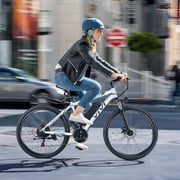Vivi Electric Bike for Adults 26 Electric Mountain Bike 500W Cruise Control Electric Commuter Bike 21 Speed with Removable 48V Battery Up to 50 Miles