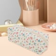thumbnail image 6 of Unique Bargains 1 Pc Simple Floral Style Drawstring Makeup Bag for Vacation Red Blue Polyester, 6 of 6