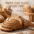 thumbnail image 6 of Sourdough Bread Knife, 15.7" Bow Bread Knife with Serrated Stainless Steel Blade, Wooden Bread Slicer for Homemade Bread, Crusty Loaf, Bagels, 6 of 10
