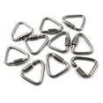 thumbnail image 2 of Flomore M4 Delta Quick Link 304 Stainless Steel Triangle Quicklink Chain Connector Screw Lock Carabiner Pack of 10, 2 of 4