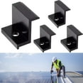 thumbnail image 3 of 4PCS PV Module Bracket End Clamps Aluminum Alloy Solar Panel Fixing Mount Accessory Photovoltaic Module Mount Solar Power Parts, 3 of 5