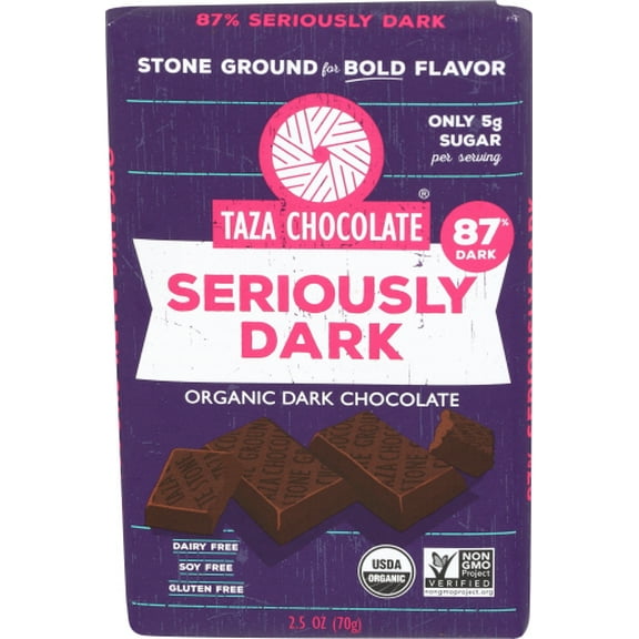 Taza Organic Chocolate Drink 87 2.5 oz (Pack of 10)