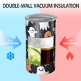 thumbnail image 2 of 20oz Coffee Tumblers Dark Halloween Ghosts Pumpkins and Stars Stainless Steel Vacuum Insulated Travel Tumbler Coffee Cups Mug with Lid and Straw with Cleaning Brush for Cold & Hot Drinks, 2 of 5