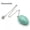 Amazonite, variant on Natural Gemstone Crystal Pendulum Dowsing Egg Shape Pendant Healing Energy-Hematite