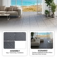 thumbnail image 6 of 44Pack Waterproof Interlocking Deck Tiles,(12pcs Edge strips+4pcs Corners) 12"x12" Plastic Patio Tiles | for Indoor Outdoor Use, Patio Floor Decking Tiles for Garden Lawn Porch Poolside Balcony, 6 of 10