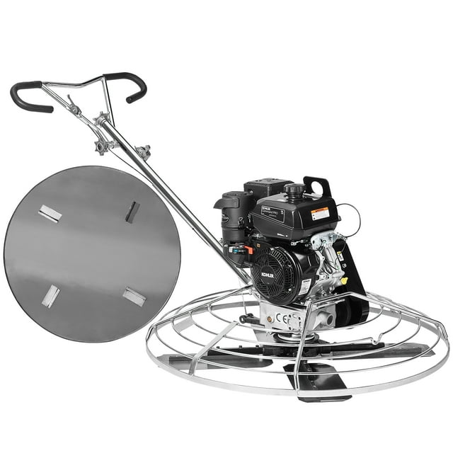 VEVOR Truelle à Ciment à Poussée 46” 14HP à Essence avec Lame pour Plateau Flottant