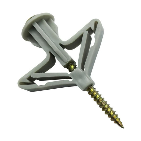 lanema 50 Pcs for Butterfly Expansion Anchors Bolts Drilling Ribbed Anchors Assortment Wall Installati