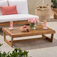 thumbnail image 3 of GDF Studio Elloree Outdoor Acacia Wood Coffee Table, Teak, 3 of 10