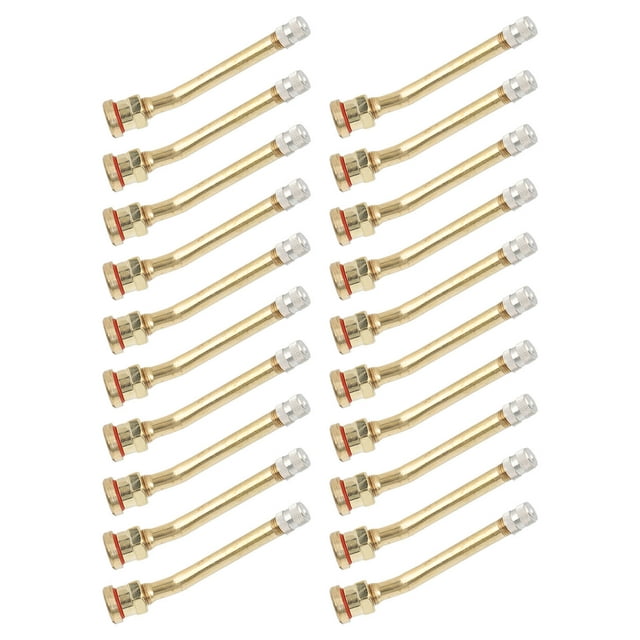 Hood Bumper Cushion, 20PCS Tire Valve Stem Copper Excellent Sealing Capacity Tyre Brass Air Extension Schrader Rust Prevention For Truck Trailer RV Weeder V3 20 5 Adapter Vehicle