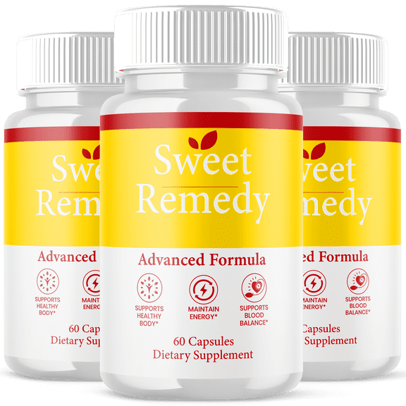 Sweet Remedy Blood Balance Support Pills Advanced Formula Vitamin Supplement SweetRemedy 180 Capsules