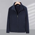thumbnail image 2 of Kukoosong Men's Fleece Zip Up Jacket Soft Thick Shaggy Fleece Jacket Winter Warm Athletic Sweatshirt, 2 of 5