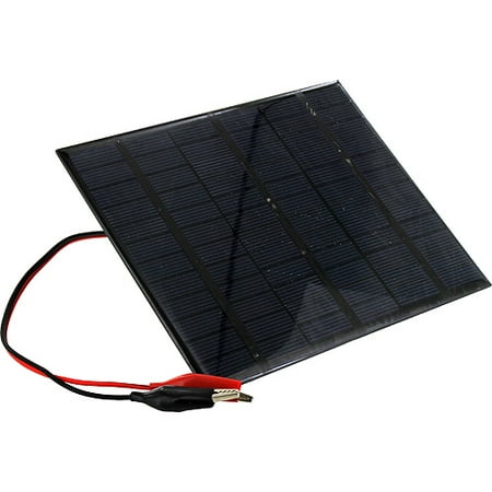 18V 150mA Solar Panel with Alligator Clips