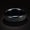 Black, variant on Frosted Stainless Steel Ring 6mm Unisex Band Gift Box