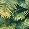 thumbnail image 6 of PIKWEEK Table Cover Palm Leaves with Lush Branches and Leaves, Tropical Jungle Palm Leaves with Charming Colors White, 6 of 8