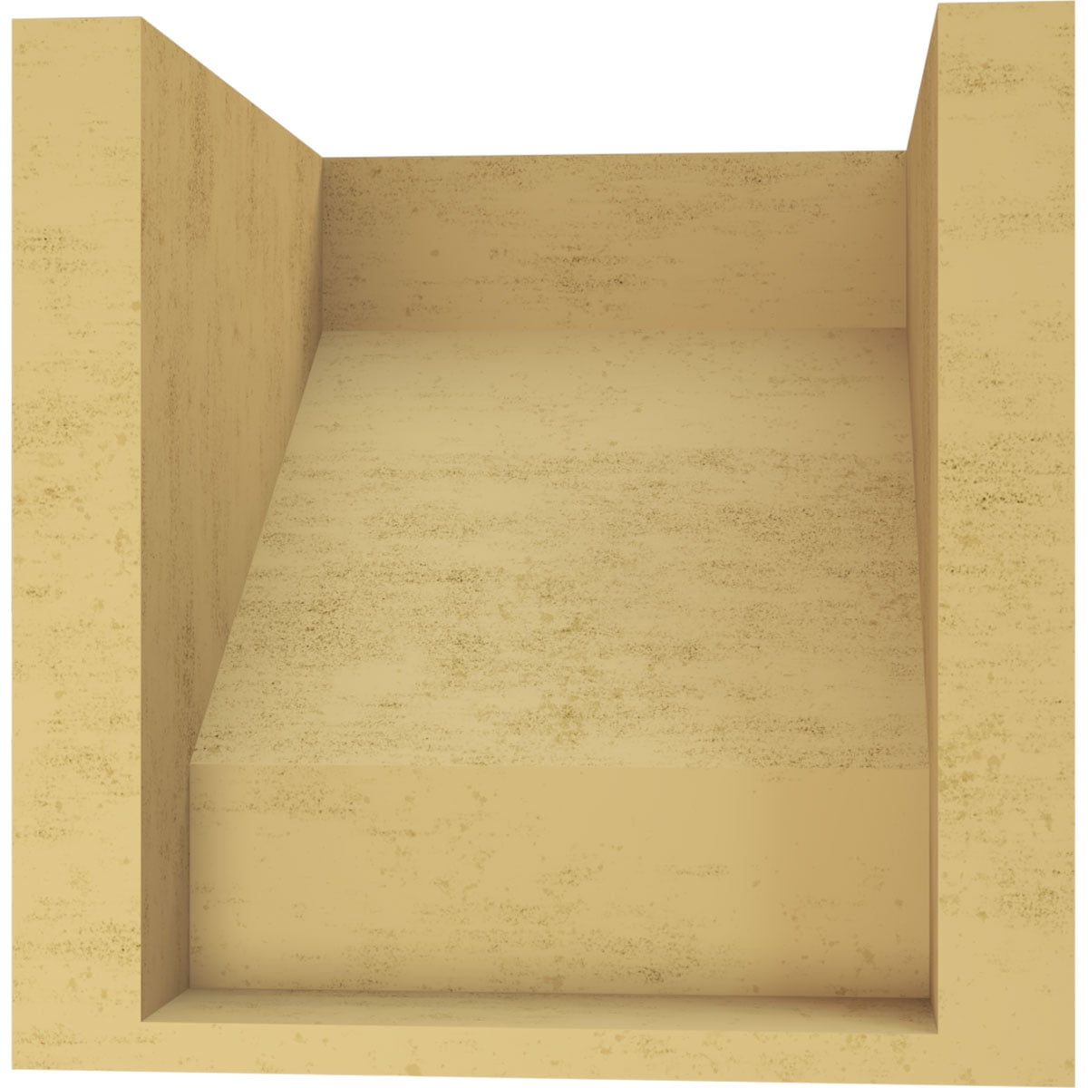 8"W x 8"D x 8"H Wide Clemmons Rough Cedar Woodgrain TimberThane Corbel, Primed Tan