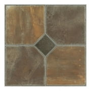 Achim Nexus 12x12 1.2mm Peel & Stick Vinyl Floor Tiles 20 Tiles/20 Sq. ft. Rustic Slate