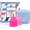 Pink, variant on SHORDY Menstrual Cup and Steam Sterilizer for Beginners Kit, Set of 2 Period Cups (Small & Large)
