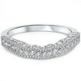 thumbnail image 3 of Pompeii 5/8ct Curved Notched Diamond Ring Enhancer 14K White Gold (H/I,I2), 3 of 3