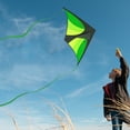 thumbnail image 5 of GEX 2022 Style 50" Large Delta Kite for Kids and Adults Beginners Easy to Fly Single Line String for Beach Trip Park Outdoor Activities Green, 5 of 5